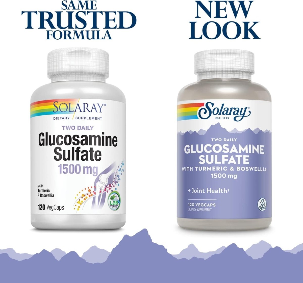 Solaray Glucosamine Sulfate 1500 mg with Turmeric & Boswellia – Joint Comfort, Connective Tissue & Mobility – 120 Vegan Capsules - END Nutrition