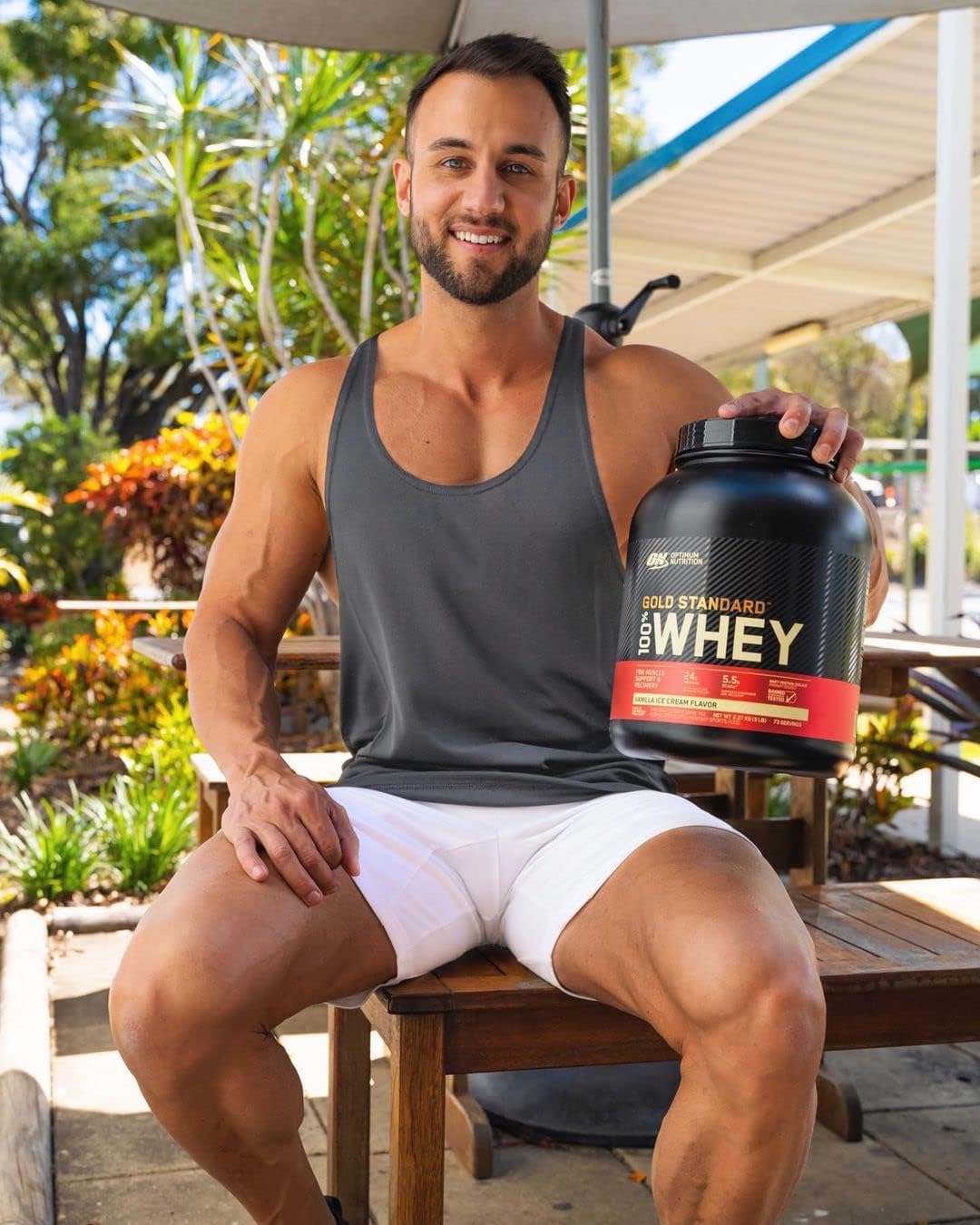 Optimum Nutrition Gold Standard Whey Strawberry 5lb – Muscle Recovery Protein Powder