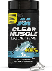 MuscleTech Clear Muscle HMB Free Acid: Favorece la fuerza y la recuperación muscular | 42 cápsulas blandas líquidas