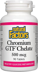 Natural Factors Chromium 500 mcg 90 Tablets – Blood Sugar Support
