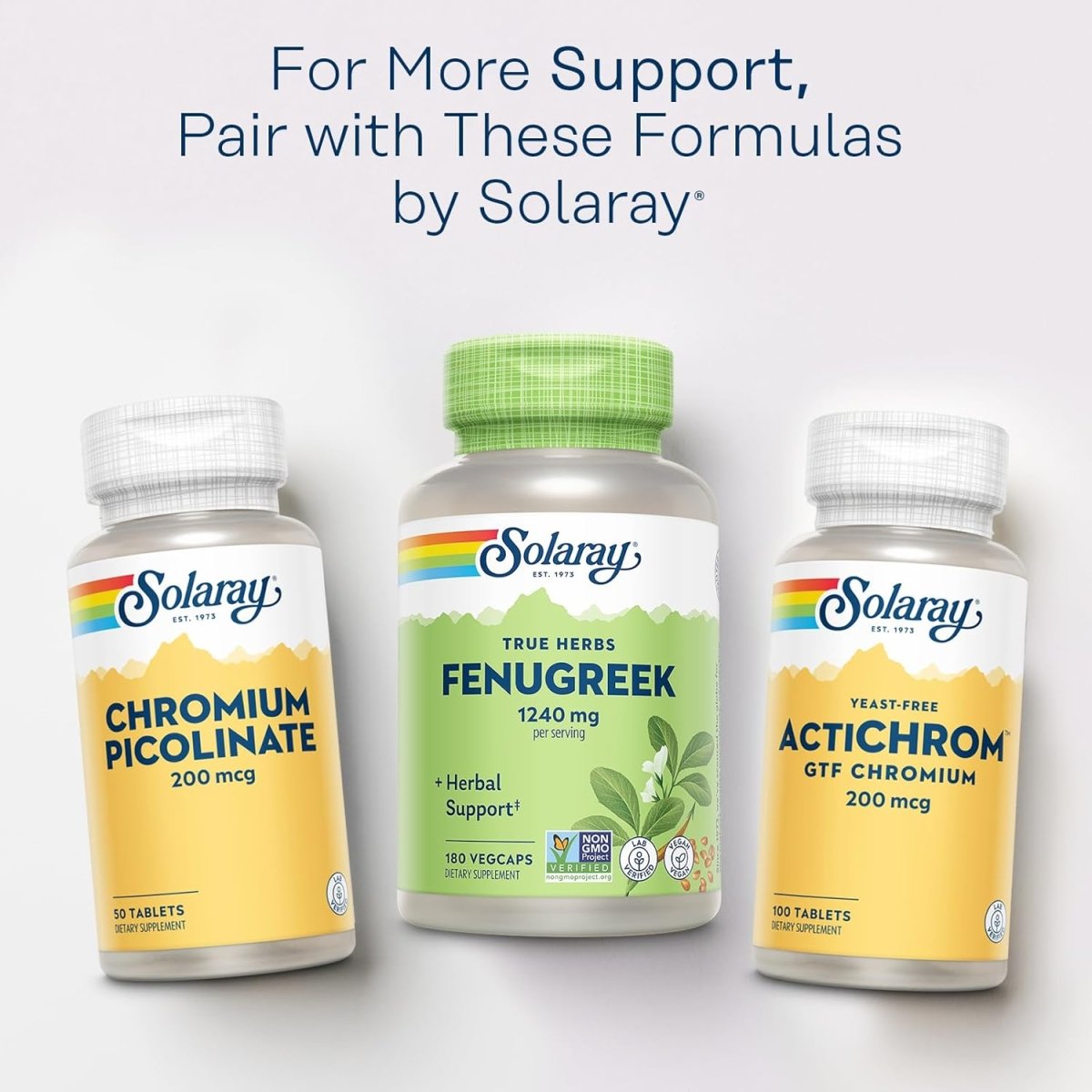 Solaray Fenugreek Seed 1240 mg – Herbal Support for Metabolism, Digestion & Vitality – 180 Vegan Capsules - END Nutrition