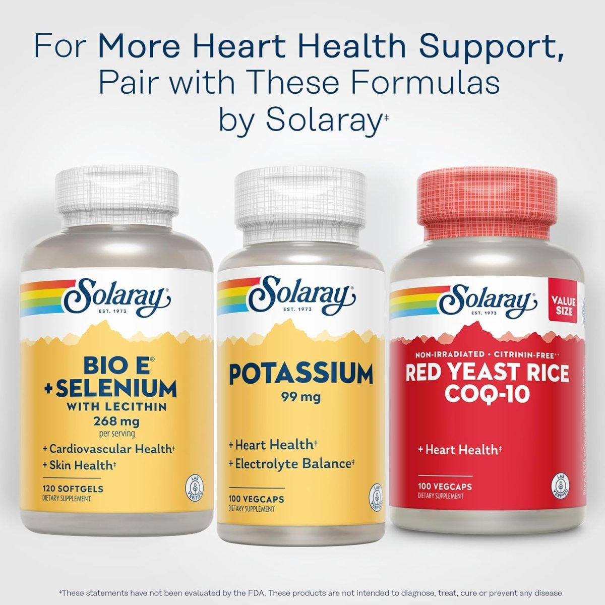 Solaray Potassium 99 mg – Electrolyte Balance, Heart Health & Muscle Support – 100 Vegetarian Capsules - END Nutrition