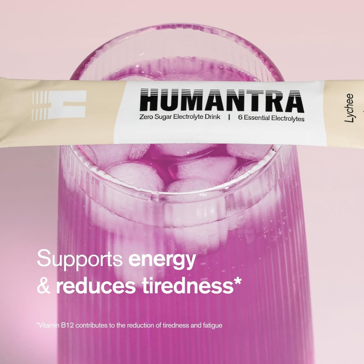 Humantra Electrolyte Powder – Lychee (20 Sachets) | 6-Electrolyte Hydration | Plant-Based, Vegan, Sugar Free & Gluten Free - END General Trading