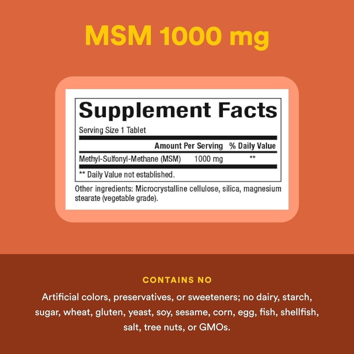 Natural Factors MSM – 1000 mg – 90 Capsules – Joint, Hair, Skin & Nail Support - END Nutrition