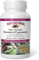 Natural Factors Resveratrol 500 mg Capsules – Antioxidant Support