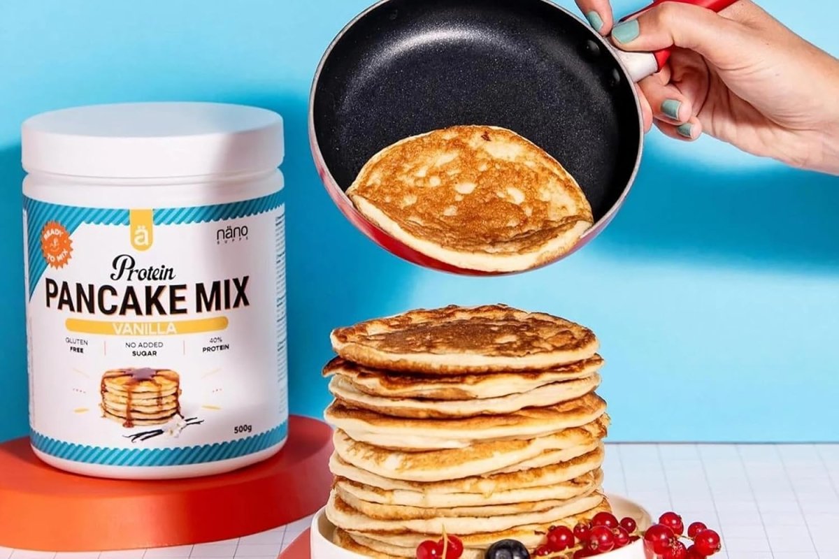 Nano Sups Protein Pancake Mix – Vanilla – 500 g – High Protein, Low Sugar Breakfast - END Nutrition