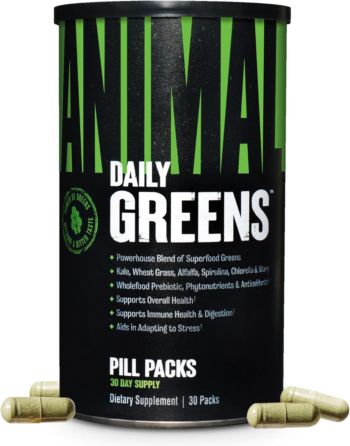 Universal Nutrition Animal Daily Greens – Superfood & Antioxidant Blend – Immunity, Digestion & Wellness – 30 Packs