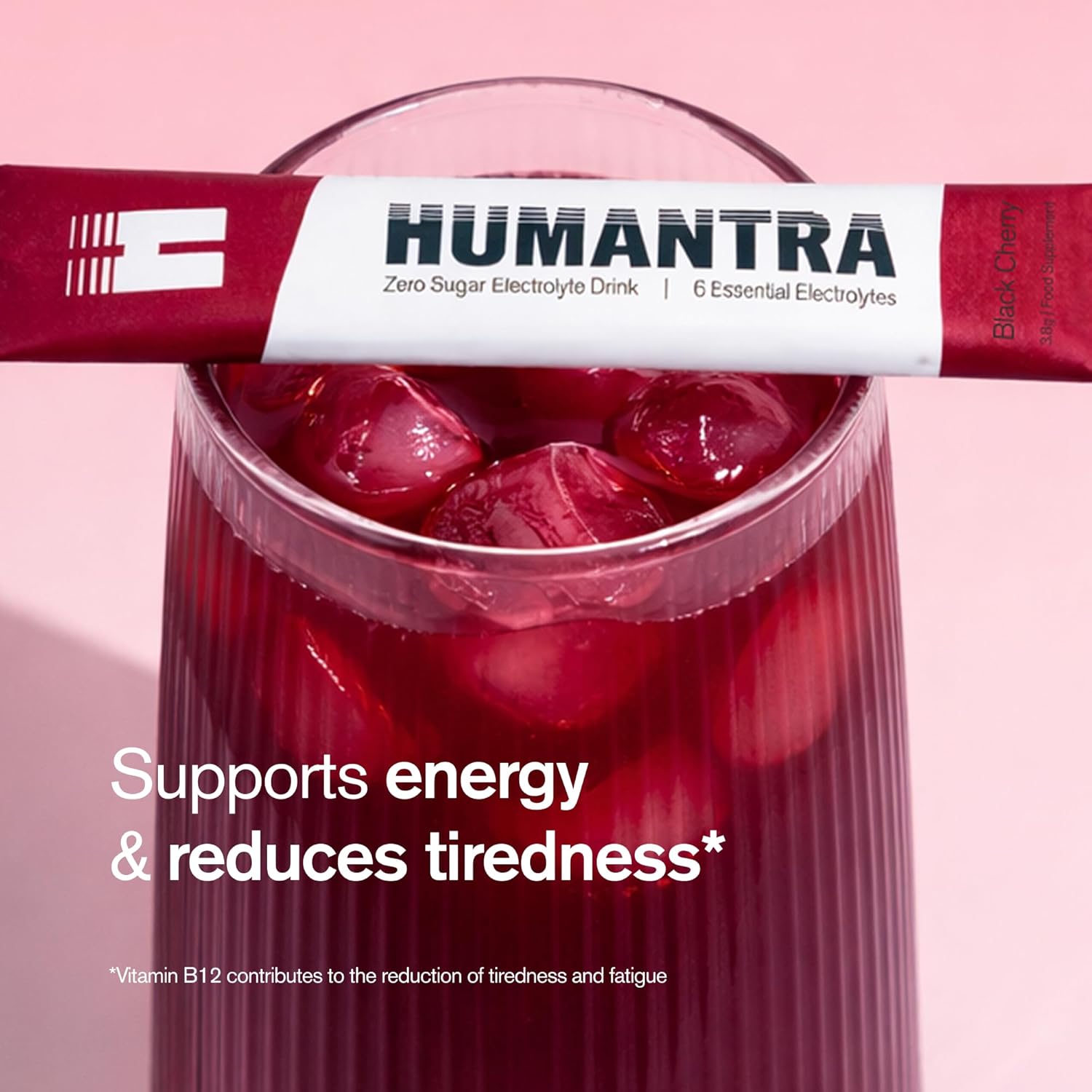 Humantra Electrolyte Powder – Black Cherry (20 Sachets) | 6-Electrolyte Hydration | Plant-Based, Vegan, Sugar Free & Gluten Free - END General Trading