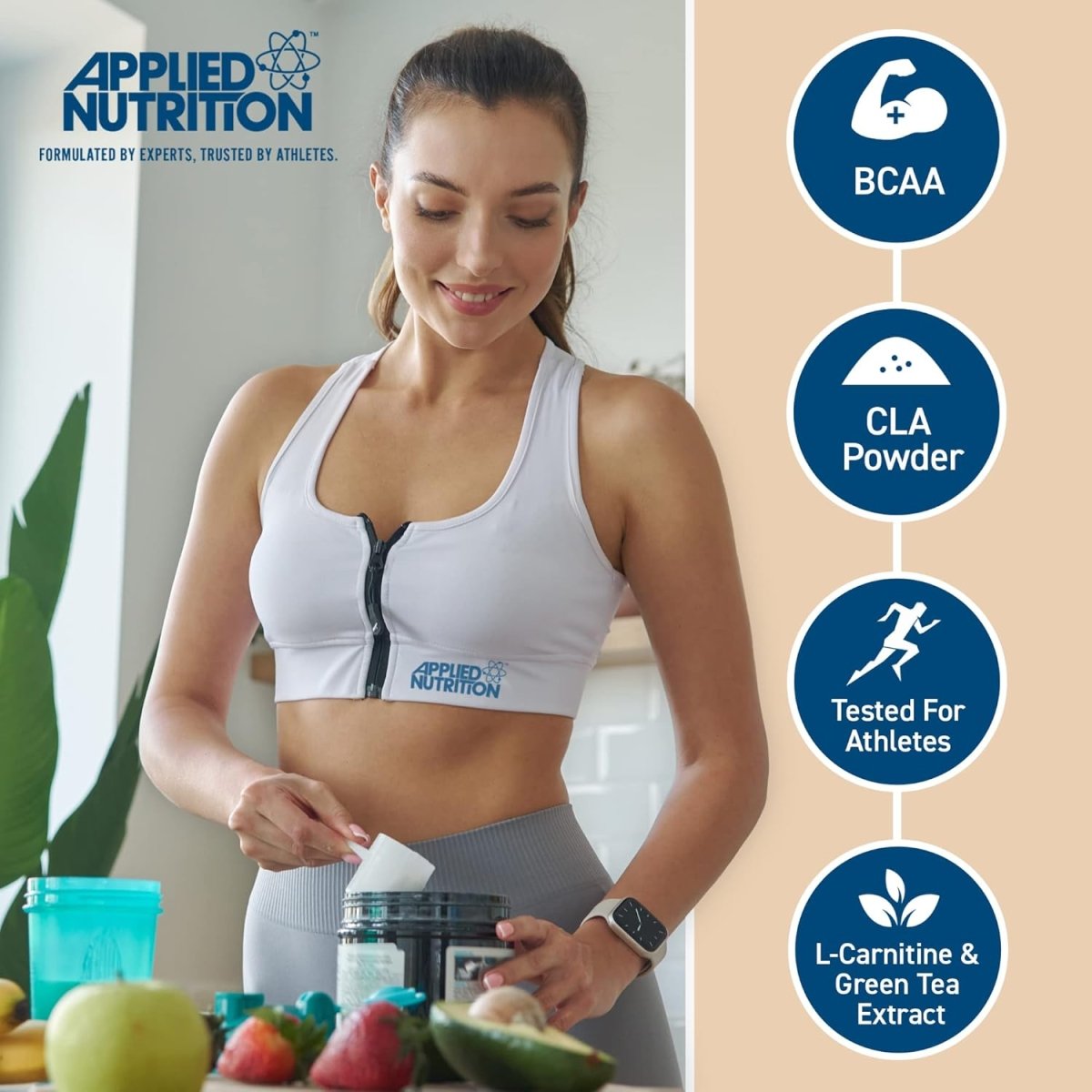 Applied Nutrition Diet Whey – Banana Milkshake Flavour – 1.8 kg (72 Servings) – High Protein, Low Carb & Sugar – Weight Management with CLA, L‑Carnitine & Green Tea - END Nutrition