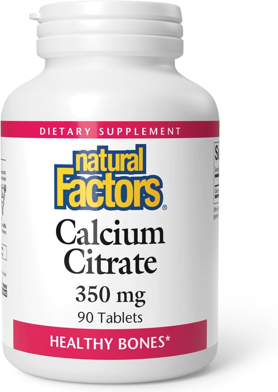 Natural Factors Calcium Citrate – 90 Tablets (90 Servings) – Strong Bones, Teeth & Calcium Absorption Support - END Nutrition