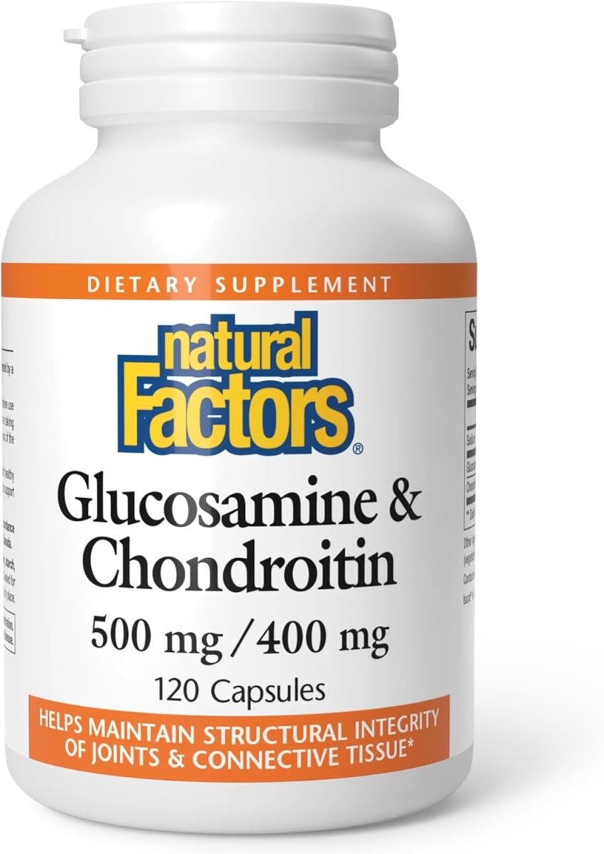 Natural Factors Glucosamine & Chondroitin – 120 Capsules – Joint Health, Mobility & Connective Tissue Support - END Nutrition