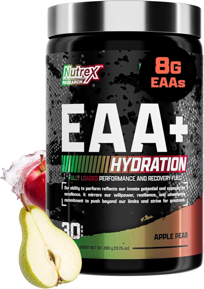 Nutrex Warrior EAA + Hydration – Apple Pear – Essential Amino Acids & Electrolytes – Muscle Recovery, Hydration & Performance – 390 g - END General Trading