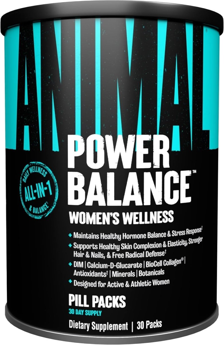 Animal Power Balance Women’s Wellness – Multivitamin & Hormonal Support – With Magnesium, Zinc, Herbal Extracts & Amino Acids – Energy, Mood Balance & Recovery – 30 Packs - END General Trading