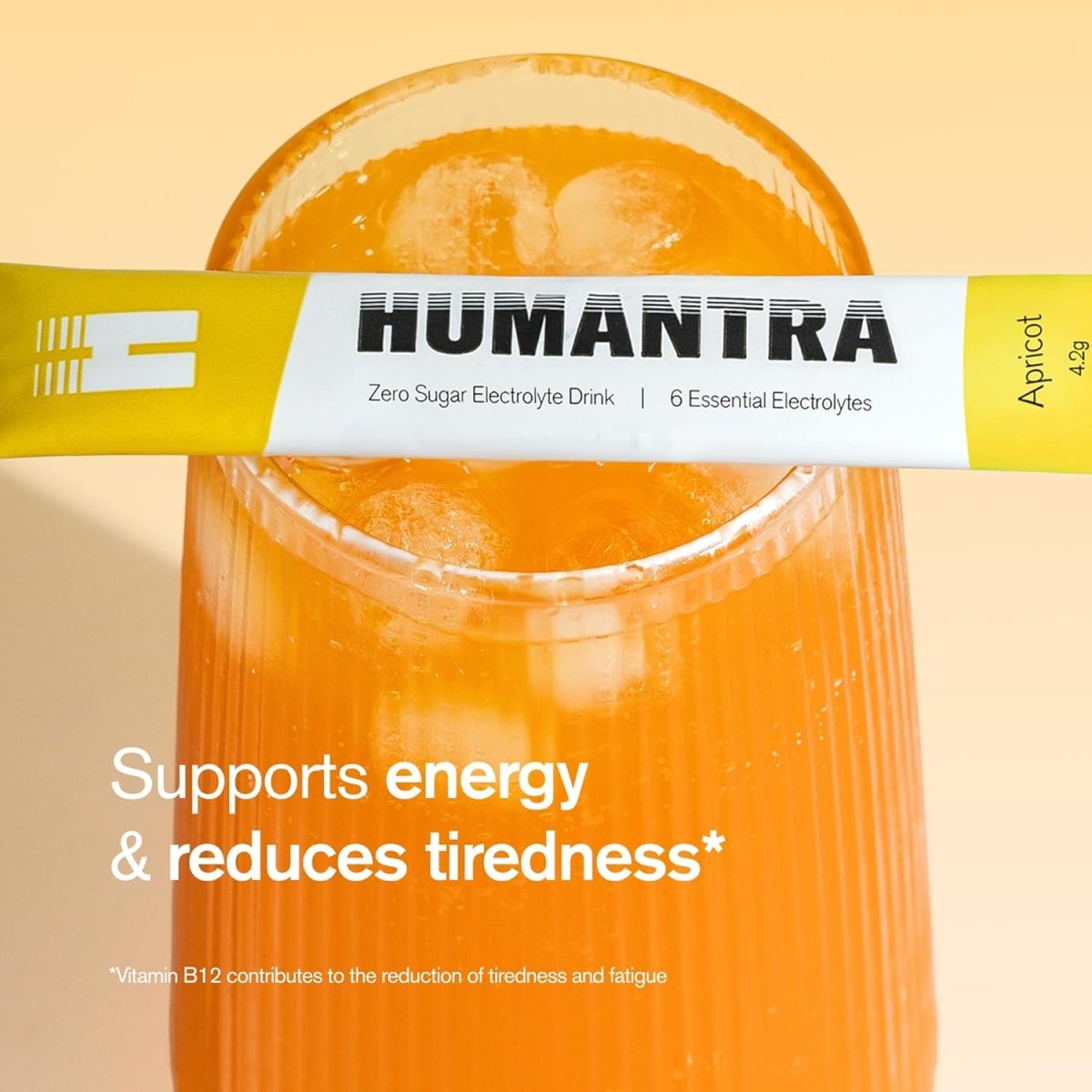 Humantra Electrolyte Powder – Apricot (20 Sachets) | 6-Electrolyte Hydration | Plant-Based, Vegan, Sugar Free & Gluten Free - END General Trading