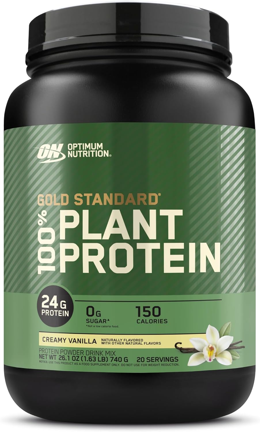 Optimum Nutrition Gold Standard 100% Plant – Vegan Protein Powder for Muscle Support & Recovery – Creamy Vanilla, 1.63 lbs - END Nutrition