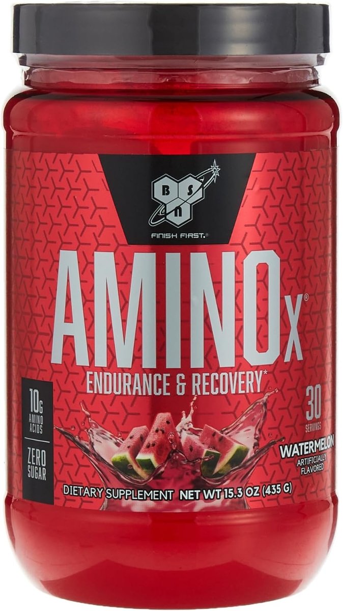 BSN Amino X – 10g Amino Acid & BCAA Blend (2:1:1) | Watermelon | Caffeine-Free | Keto-Friendly | 30 Servings - Endnutrition.com