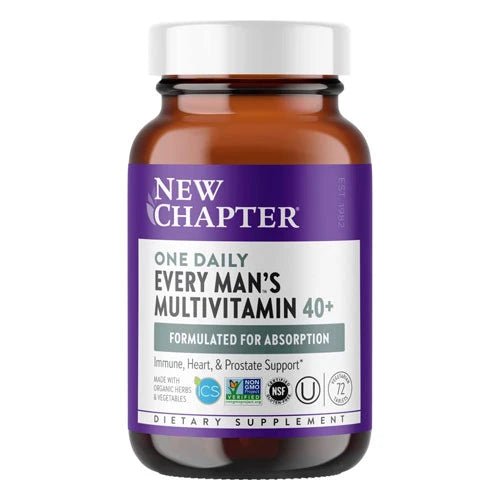 New Chapter Every Man’s One Daily 40+ Multivitamin – 72 Veg Tablets - END Nutrition