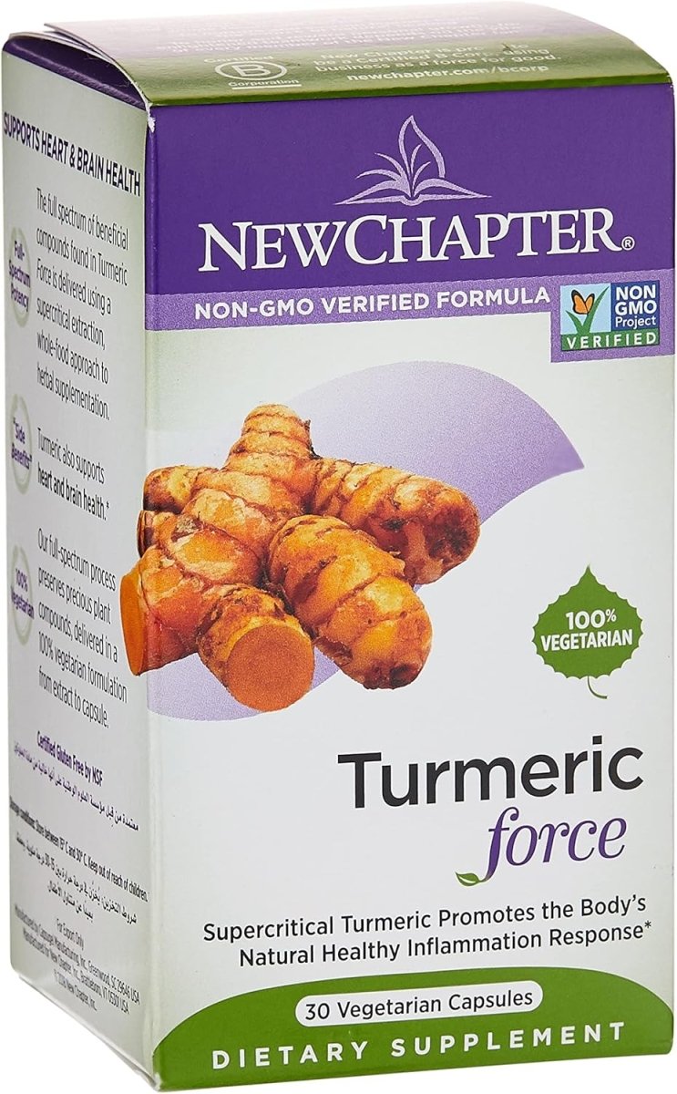 New Chapter Turmeric Force Capsules | Whole - Food Turmeric Support 30Capsules - END Nutrition