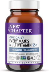 New Chapter Men’s 50+ Multivitamin One Daily – Brain, Heart & Prostate Support 72 Tablets