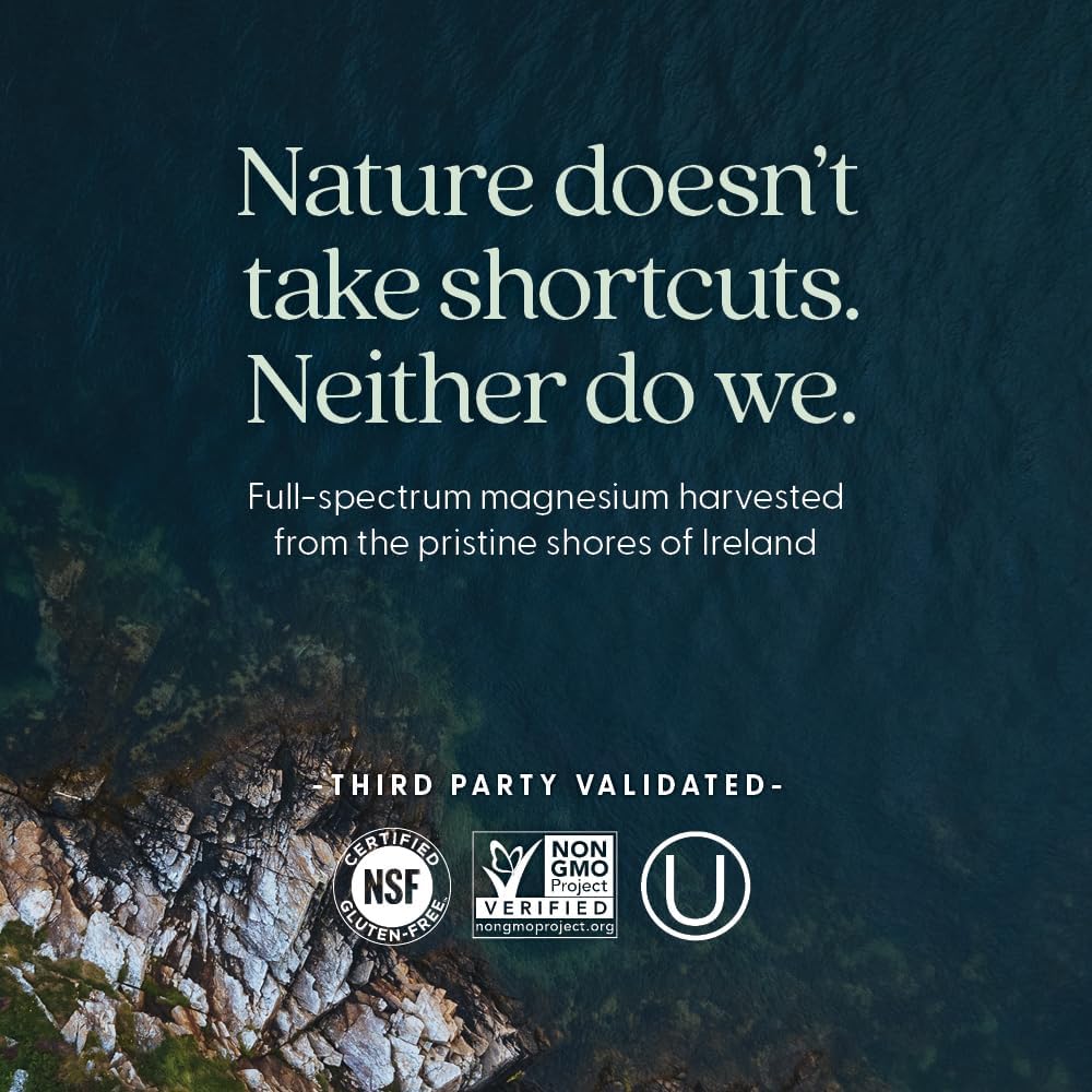 New Chapter Magnesium + Ashwagandha | Calm, Muscle & Heart Support-30 Tablets