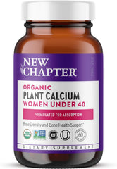 New Chapter Organic Plant Calcium for Women Under 40 – 60Tablets