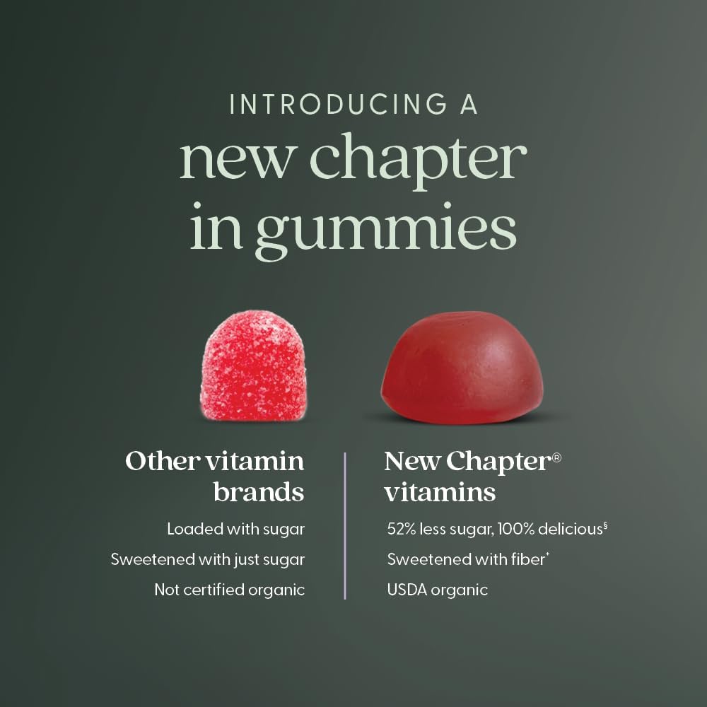 New Chapter Organic Vitamin D3 Gummies 1000 IU | 60 Vegetarian Gummies