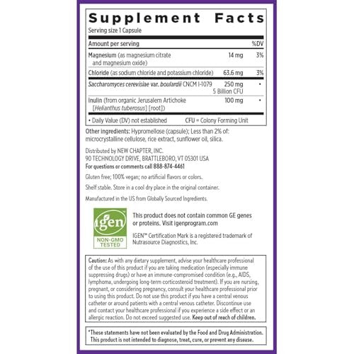 New Chapter All-Flora Probiotic Flora Fortify | 5 Billion CFU, 14 Vegan Capsules