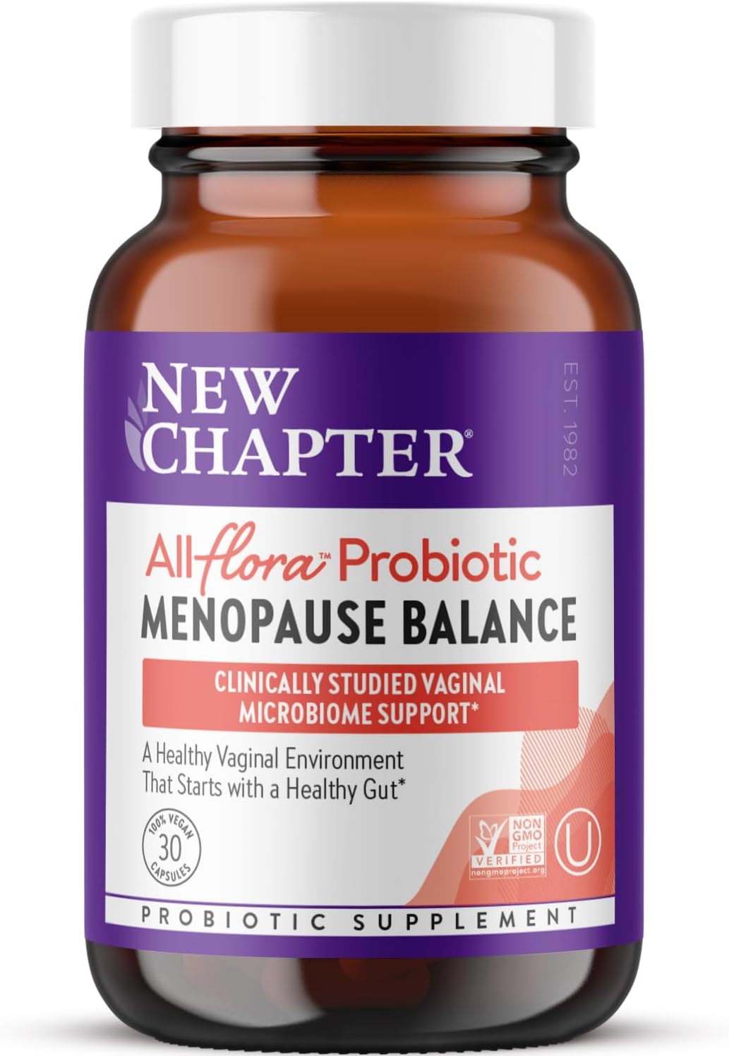 New Chapter All - Flora Probiotic Menopause Balance – 30 Vegan Capsules - END Nutrition