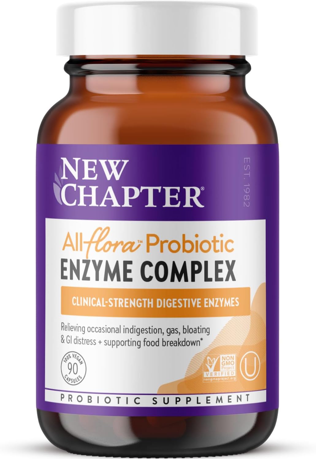 New Chapter All - Flora Probiotic & Digestive Enzyme Complex, 90 Vegan Capsules - END Nutrition