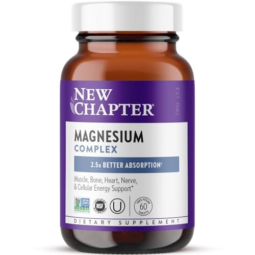New Chapter Magnesium Complex 325mg Triple Magnesium, 60 Tablets