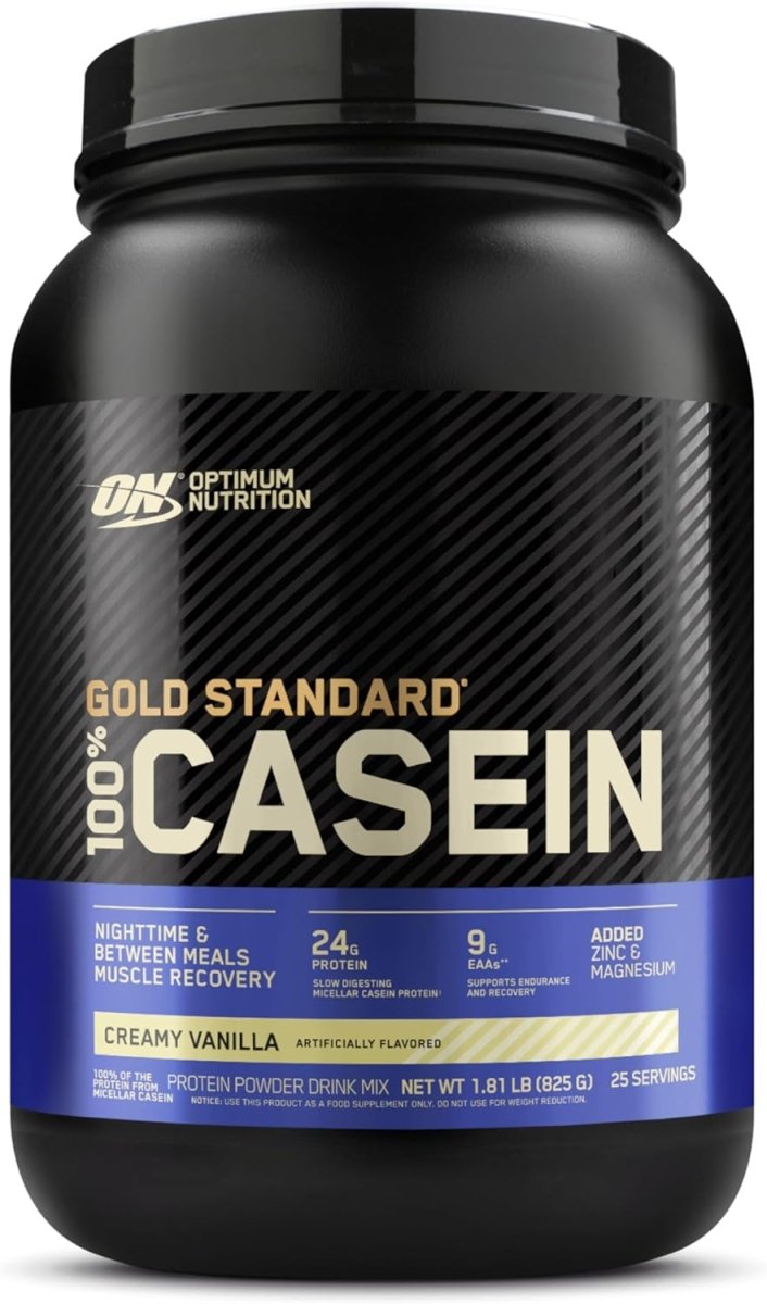 Optimum Nutrition Gold Standard 100% Casein Protein Powder – Creamy Vanilla, 1.81 Lbs - END Nutrition