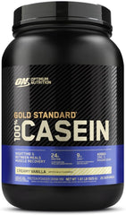 Optimum Nutrition Gold Standard 100% Casein Protein Powder – Creamy Vanilla, 1.81 Lbs