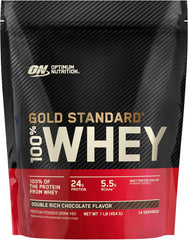 Optimum Nutrition Gold Standard Whey 1lb – Double Rich Chocolate Protein Powder