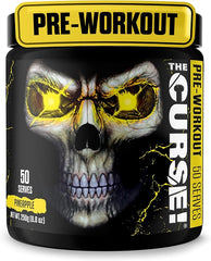 JNX Sports The Curse Pre Workout Powder –Pineapple Shred  High Caffeine Energy & Pump Booster