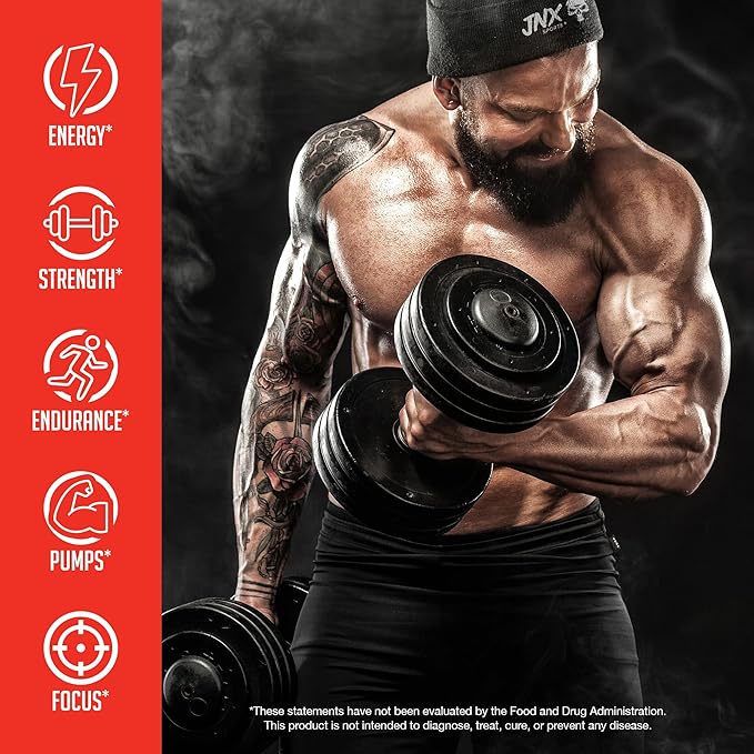 JNX The Curse Pre Workout Fruit Punch Energy Focus Booster 50 Servings - END Nutrition