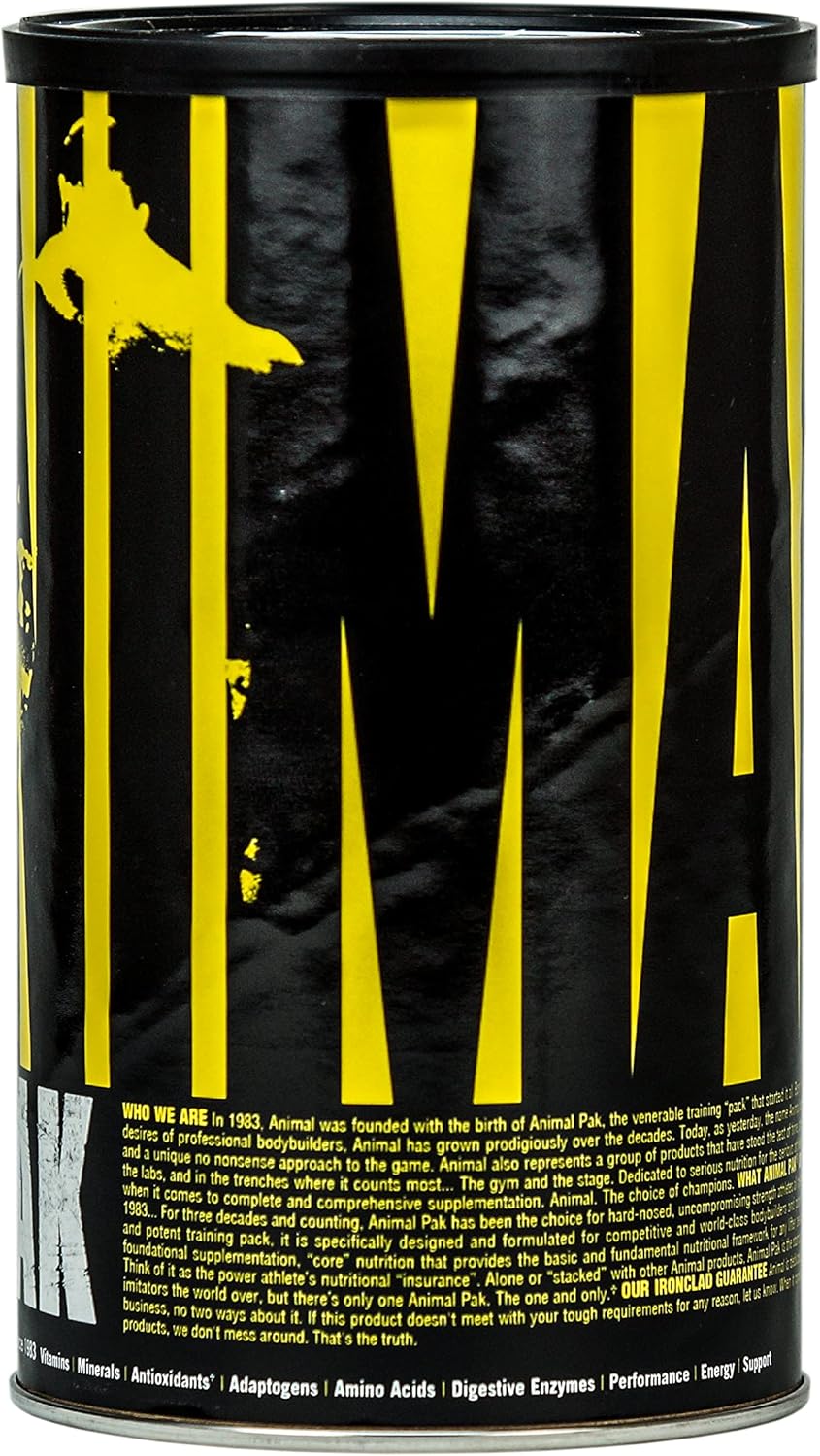 Universal Nutrition Animal Pak – Multivitamin & Performance Complex – Strength, Recovery & Immunity – 44 Packs