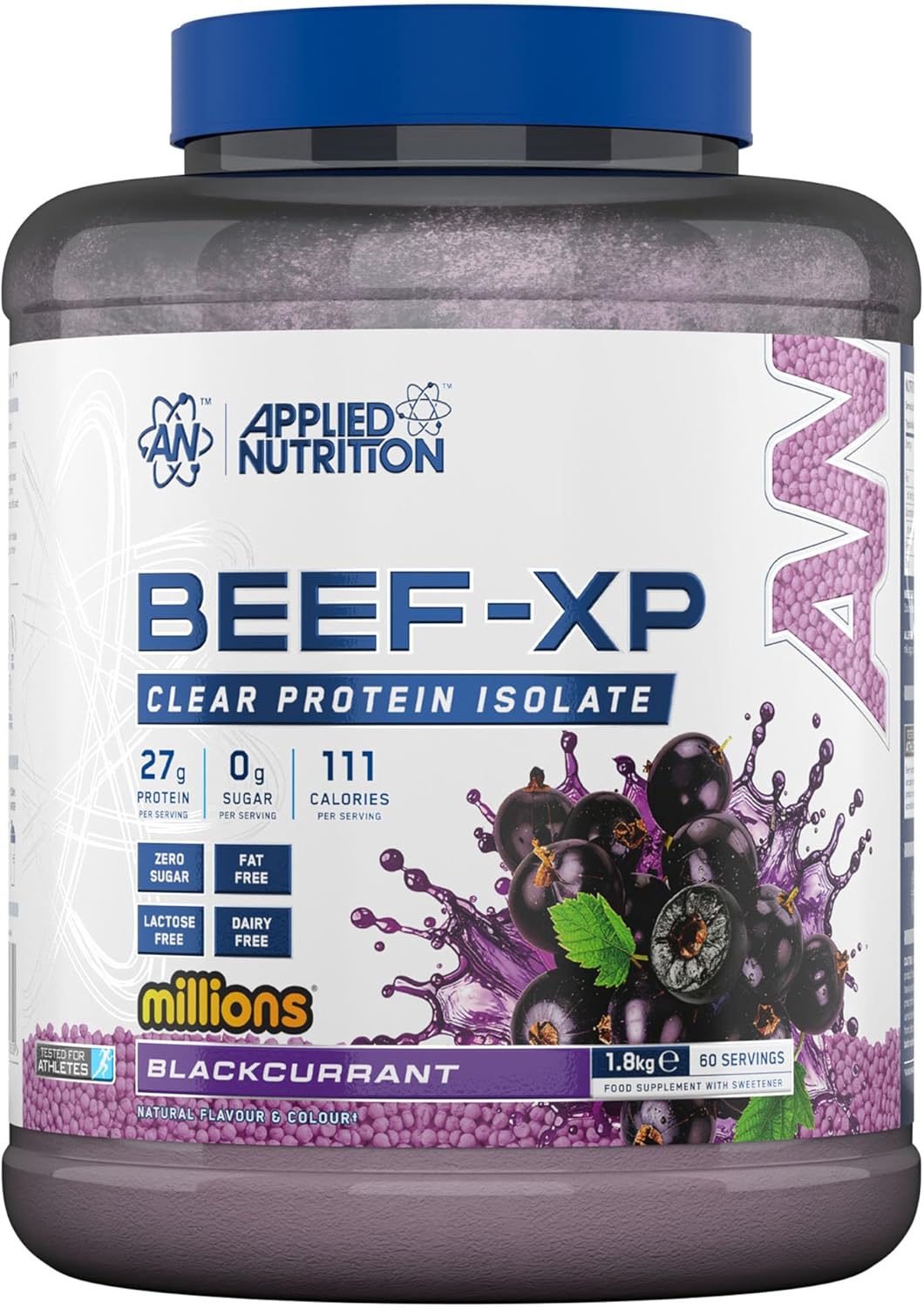 Applied Nutrition BEEF-XP CLEAR ISO MILLIONS BLACK CURRANT 1.8KG| Hydrolyzed Protein|support muscle growth