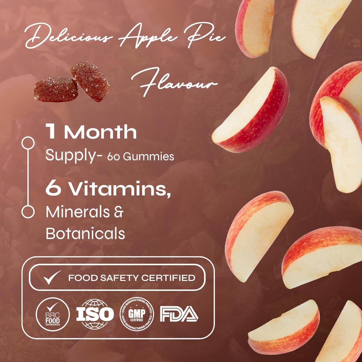 Known Mood Mushrooms Gummies – Lion’s Mane, B Vitamins, Brain Health & Hormone Balance, Natural Apple Pie Flavour – 60 Vegan Gummies, 1 Month Supply - END Nutrition