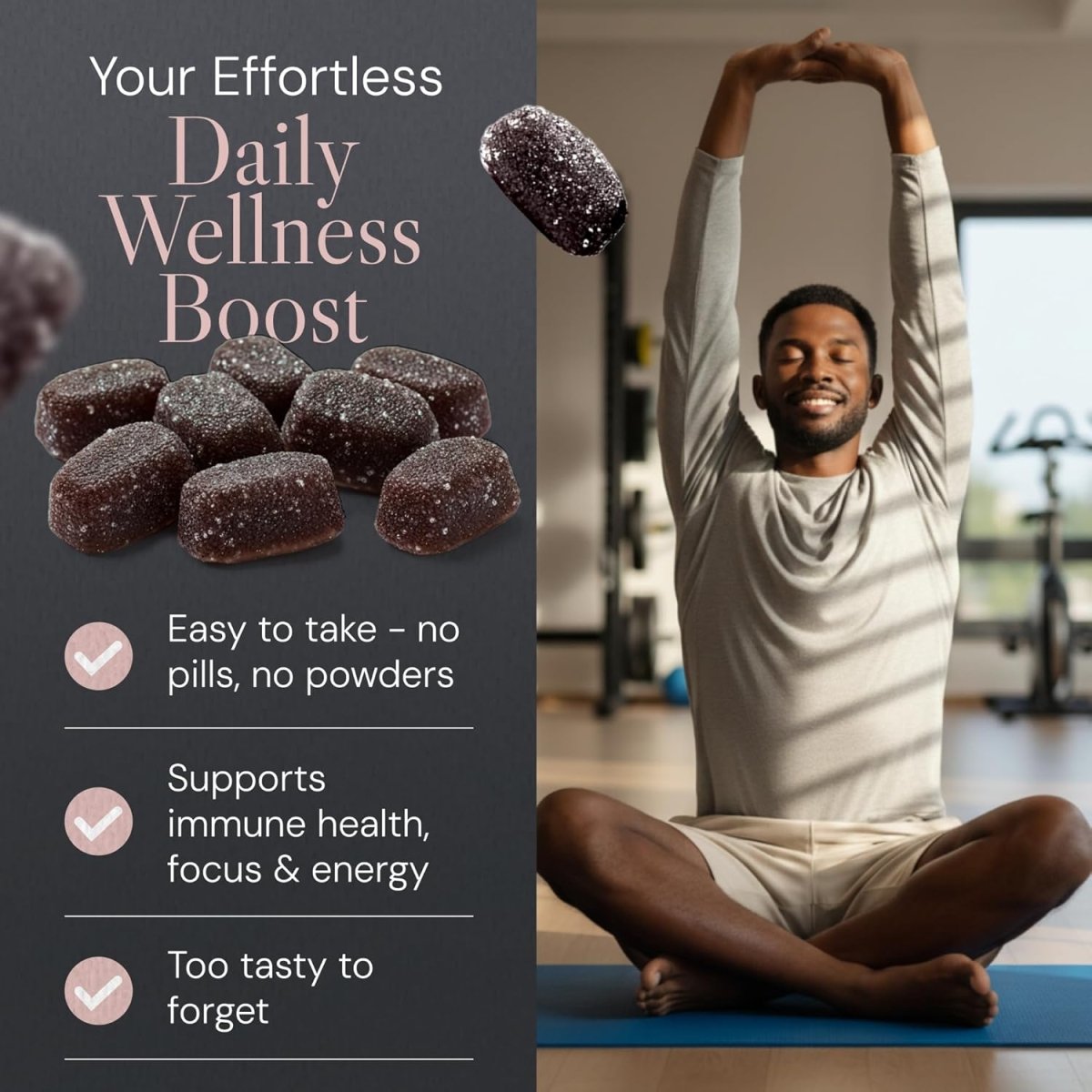 Known High Strength Multi Mushrooms Gummies – Lion’s Mane, Reishi, Cordyceps, Chaga – Cognitive, Immune & Energy Support – Vegan, Natural Flavour – 60 Gummies, 1 Month Supply - END Nutrition