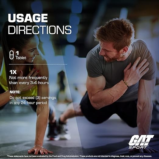 GAT Sport Essentials Caffeine 200mg Tablets Energy Focus Supplement 100 Tablets - END Nutrition
