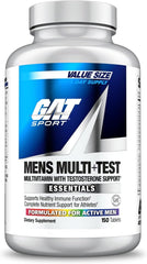 GAT Sport Men’s Multi + Test Multivitamin Tablets Testosterone Support Men’s Vitality 150 Count