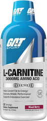 GAT Liquid L-Carnitine 3000 Mixed Berry Fat Burner Liquid 16 oz Energy & Endurance Support