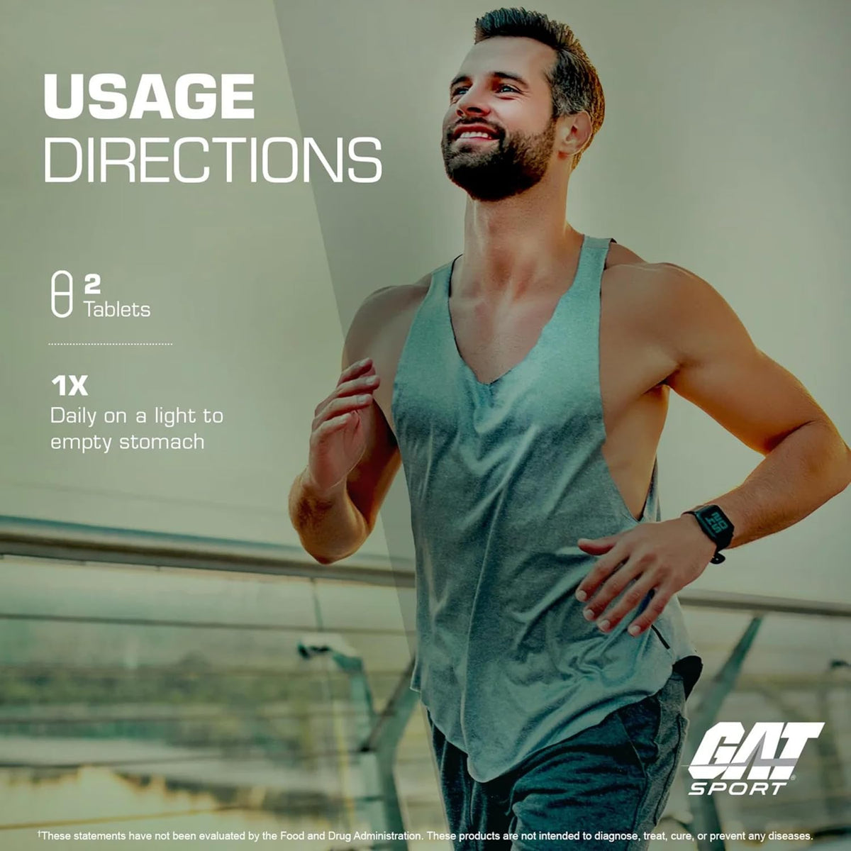 GAT Sport Testrol Platinum Test Booster for Men Testosterone Support 60 Tablets - END Nutrition