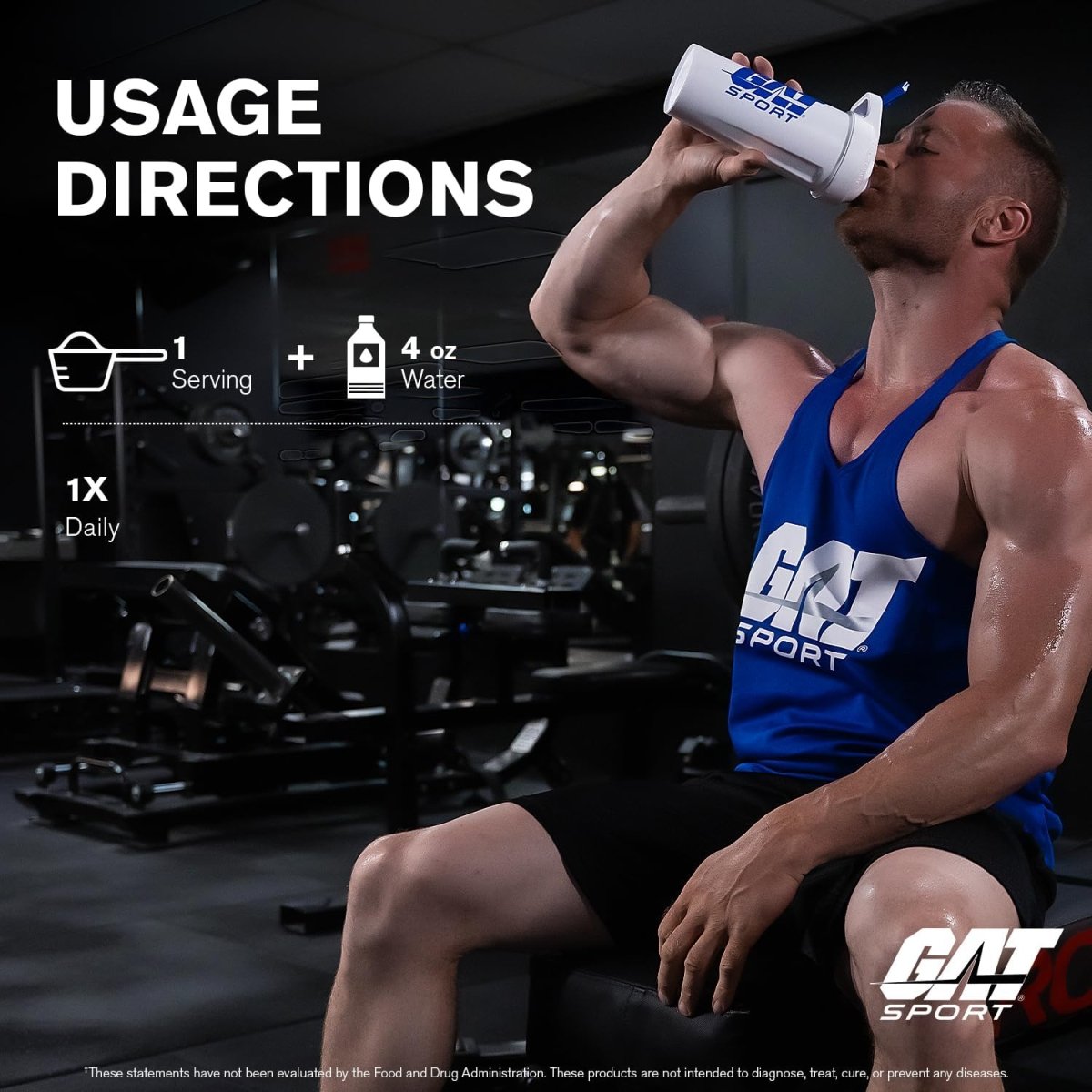 GAT Sport Creatine Monohydrate 500g Powder Strength Endurance Muscle Growth 100 Servings Unflavored - END Nutrition