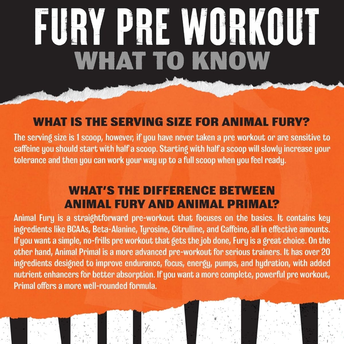 Universal Nutrition Animal Fury – Pre‑Workout Energy & Strength Formula – Citrulline, Beta‑Alanine, Caffeine – Blue Raspberry Powder – 495 g - END General Trading