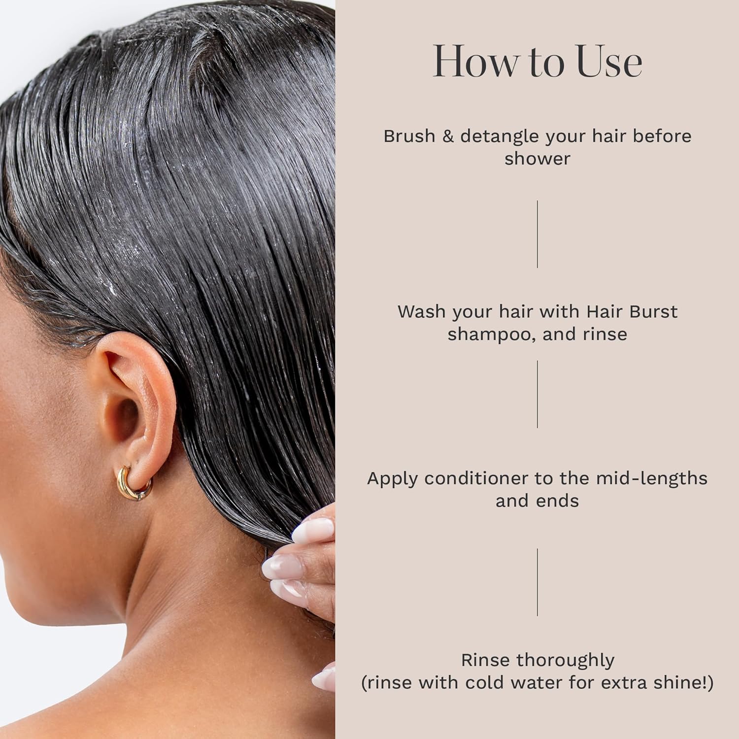 Hairburst Hair Serum for Growth & Scalp Health Conditioner for Wavy & Curly Hair | Curl Enhancing, Frizz Control, Amino Acids & Cherry Oil