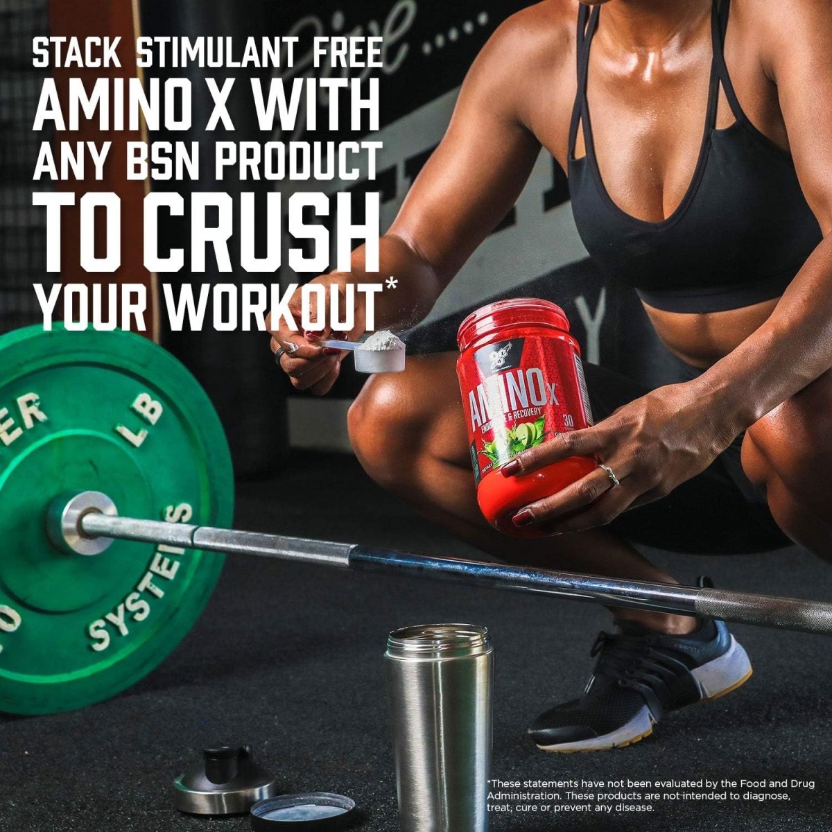 BSN Amino X – 10g Amino Acid & BCAA Blend (2:1:1) | Blue Raspberry | Caffeine-Free | Keto-Friendly | 30 Servings - Endnutrition.com