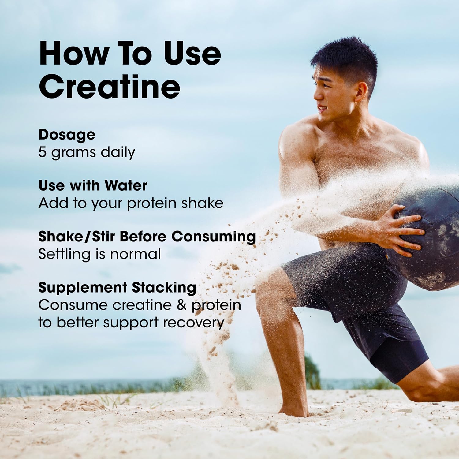 Optimum Nutrition Creatine Powder – Unflavored, 600g – 5g Micronized Creatine Monohydrate for Strength, Power & Recovery