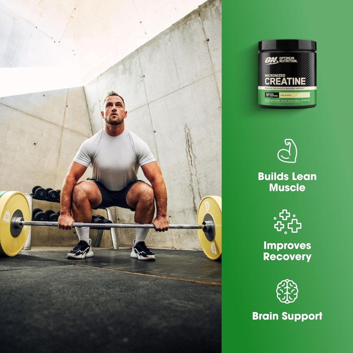 Optimum Nutrition Creatine Powder – Not Flavored – 300g - Endnutrition.com
