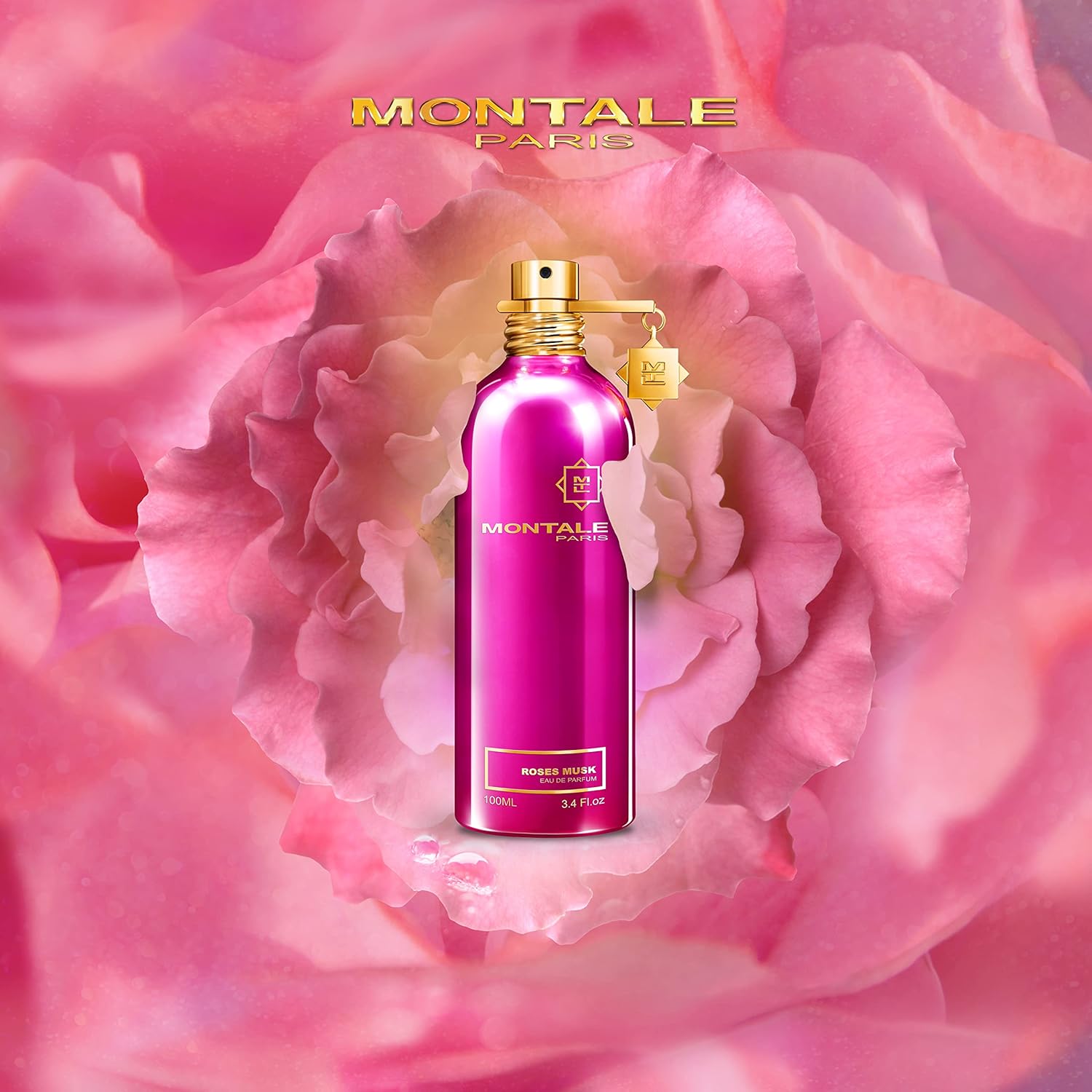 Montale Paris Roses Musk Eau de Parfum – Elegant Floral Musk Scent – 100ml